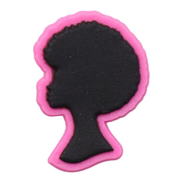 charm of a Black silhouette of a girl&