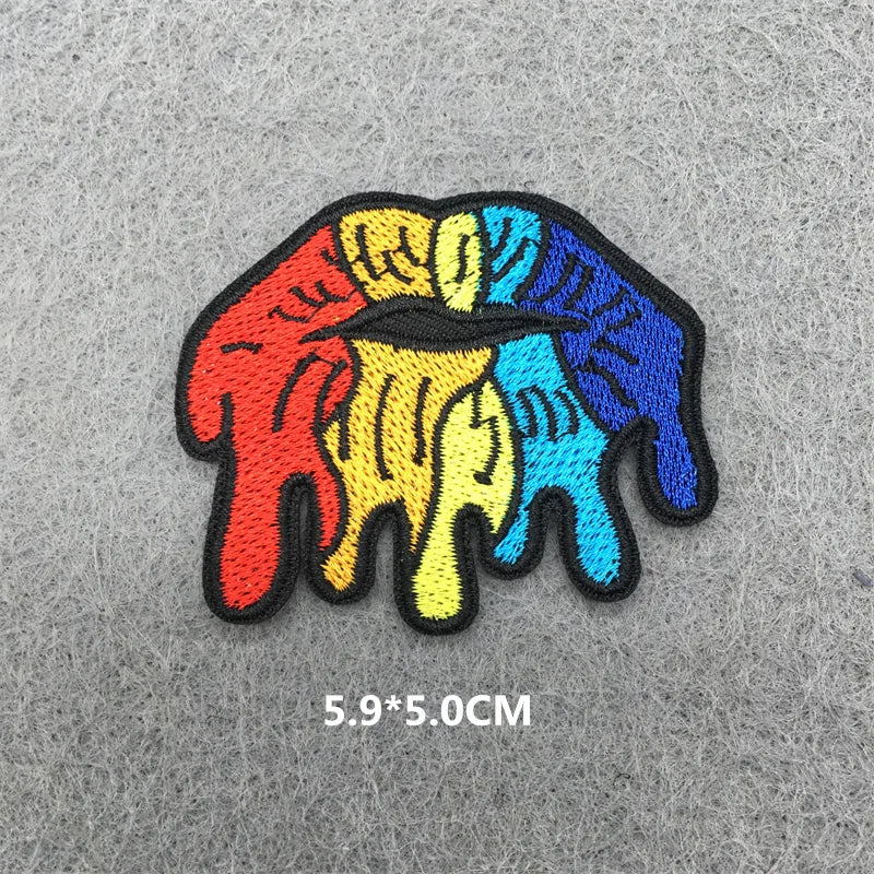 25pcs Lot Amine Patches for Clothing Cartoon Embroidered Patches on Clothes Stickers DIY Iron on Patches Set Sewing Appliques