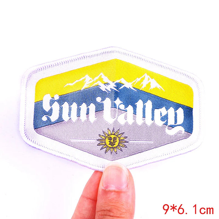National Park Travel Badge Patch — Iron-On Embroidery - Style 