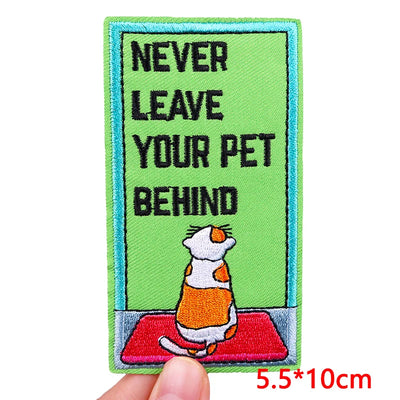 🃏 Tarot Cat Patch — Funny Iron-On Embroidered Badge