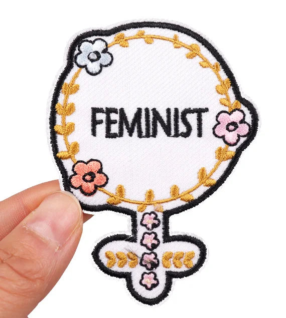 🧷 Feminist & Girl Power Patch — Iron-On Embroidered Uterus, Mom, Equality & Self-Love Designs for Jackets, Jeans & DIY Decor