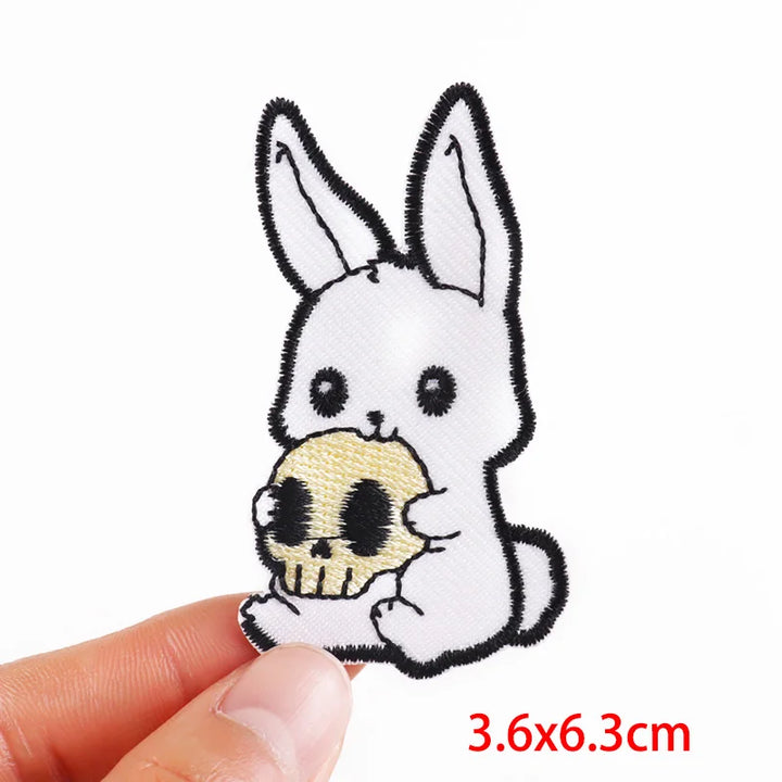 Funny Cat Patch — Cartoon Iron-On Embroidery - Style 