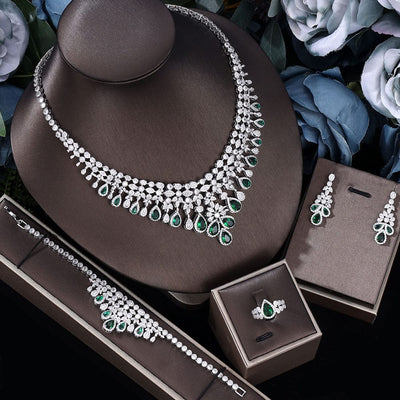 AAA Zircon Wedding Set: All-in-One Bridal Accessory 💍