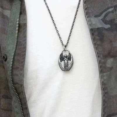 BROOCHITON Necklaces X268 Angel Shop Angel Wings Pendant Necklace - A Stunning Piece of Jewelry for Your Collection