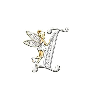 BROOCHITON Brooches I Angled Letters Fairy Brooch
