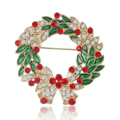 BROOCHITON Brooches 02style Christmas brooch pins for women