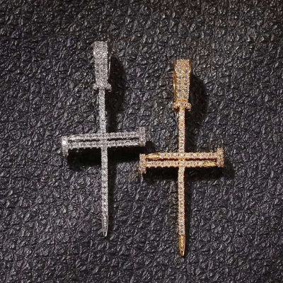 BROOCHITON Necklaces Cross Pendant Hip Hop Necklace For Men