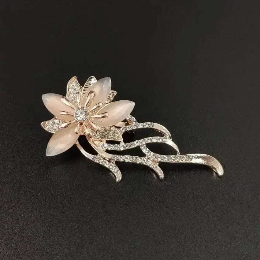BROOCHITON Brooches Gold Daisy Floral Opal Brooch