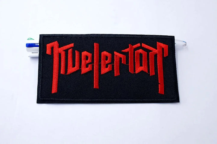 Black patch with red &
