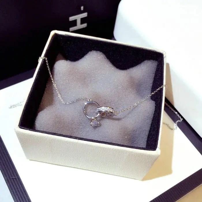BROOCHITON Necklaces Diamond Love Necklace