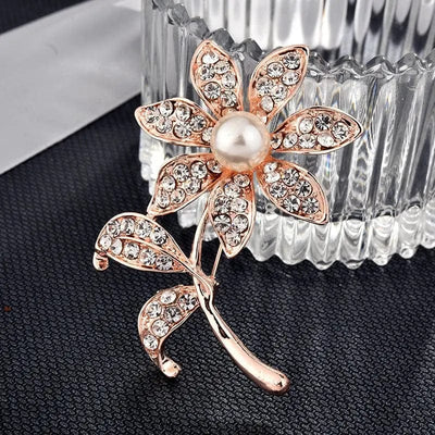 BROOCHITON jewelry 3Style Diamond Pearl Brooch pin