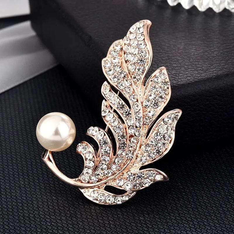 BROOCHITON jewelry 5Style Diamond Pearl Brooch pin