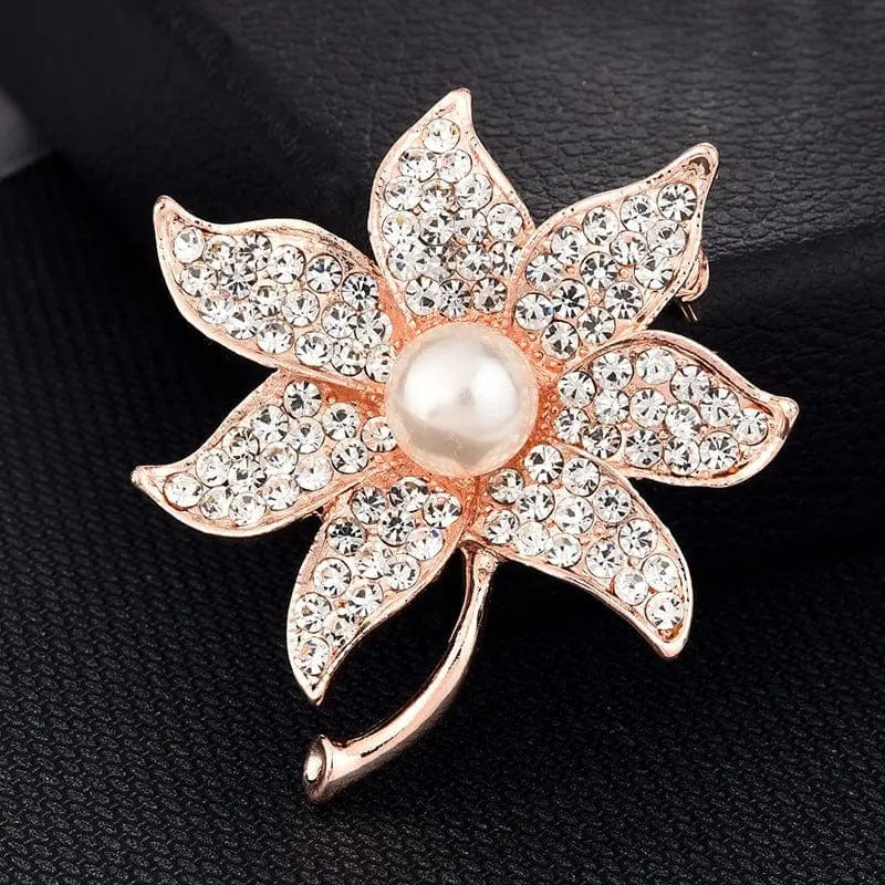 BROOCHITON jewelry 7Style Diamond Pearl Brooch pin