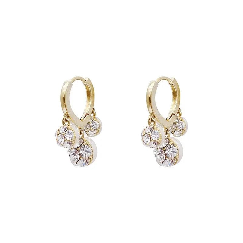 Diamond Earrings with white backgound