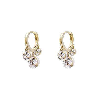 Diamond Earrings with white backgound