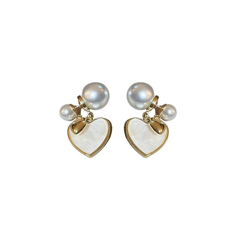 Discover Our Brushed Pearl Heart Earrings: Elegance Meets Love 💖