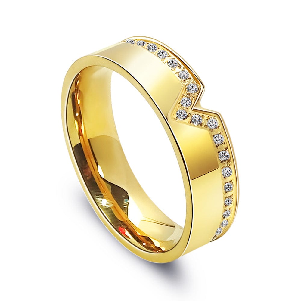 Discover Titanium Steel Diamond-Studded Ring! 💎