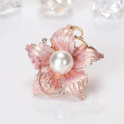 dreamy exquisite oil drop flower brooch