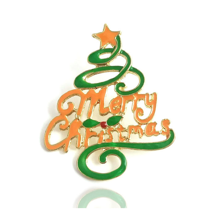 Christmas tree-shaped ornament with &