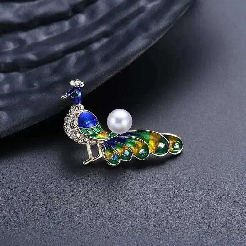 🌟 Exquisite Peacock Zircon Animal Brooch - Timeless Elegance in Jewelry 🌟