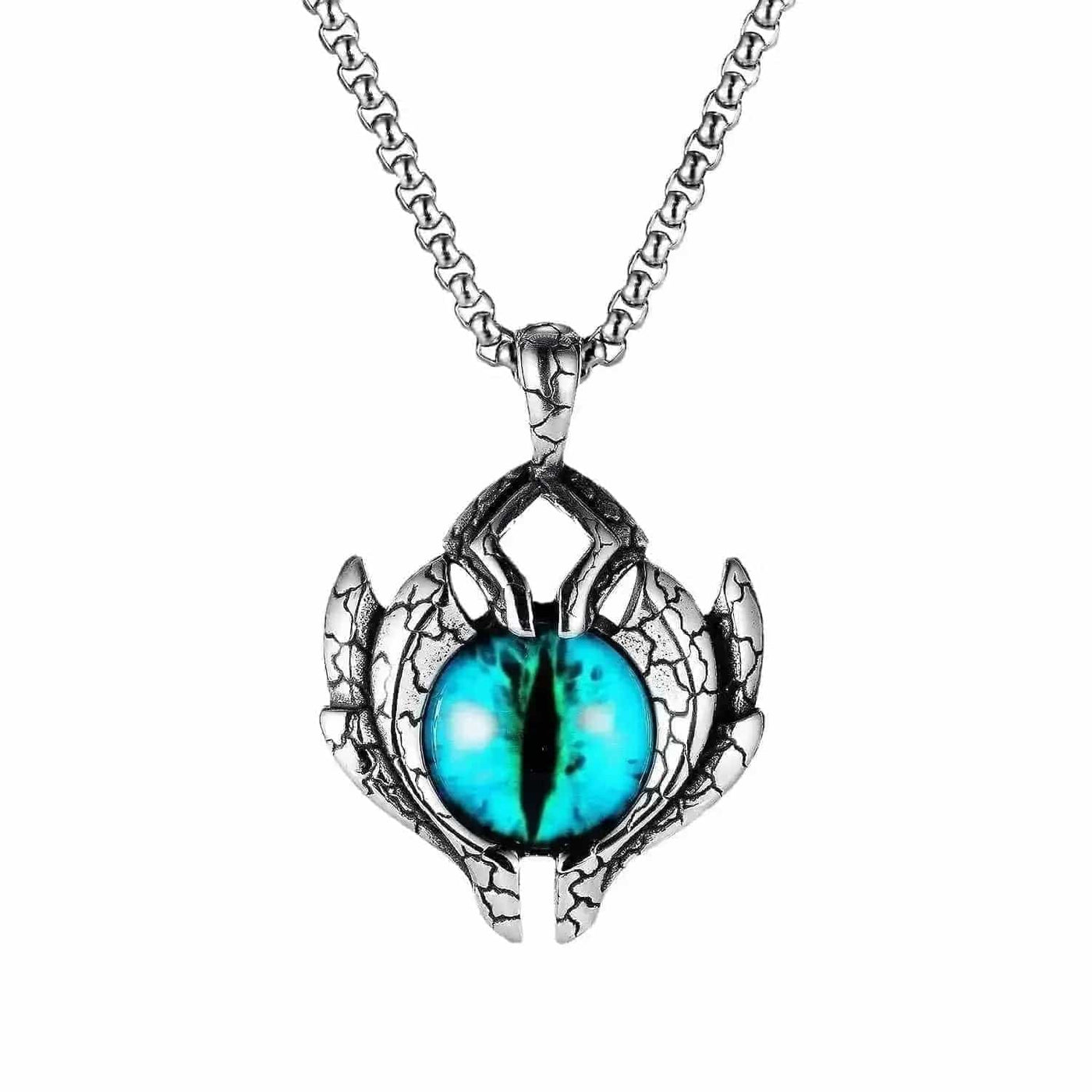 Fashion Devil Eyes Stainless Steel Necklace for Men and Women 👁️