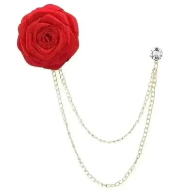 Fashion Handmade Rose Brooch Tassel Men Suit - Elevate Your Style 🌹