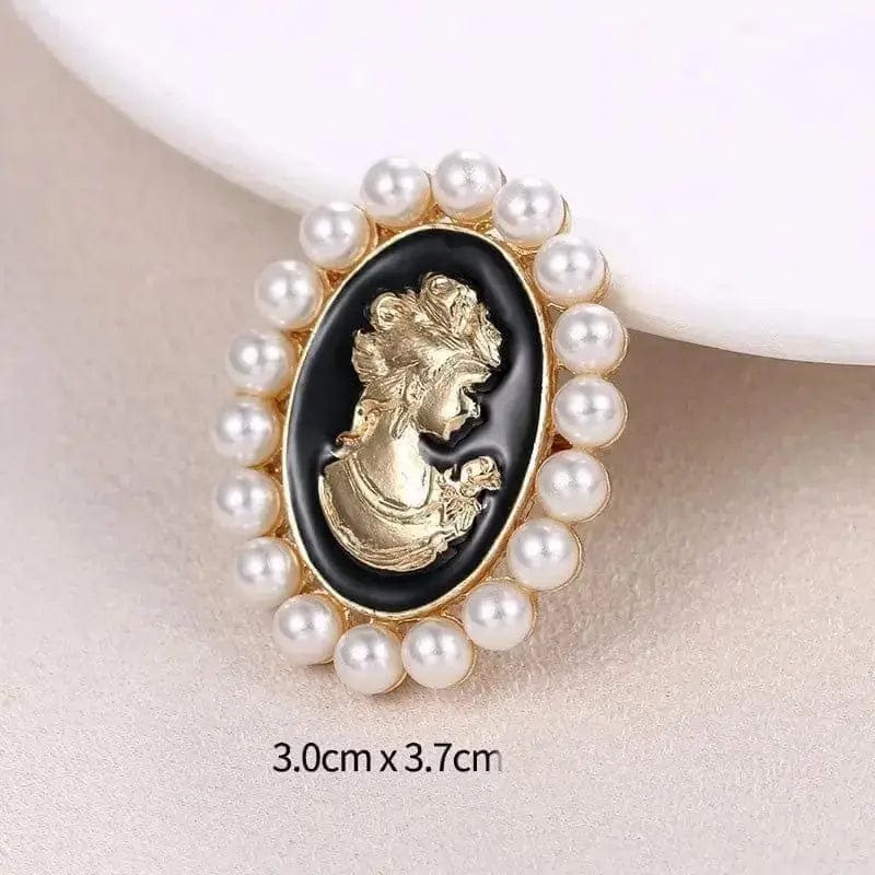 🌟 Fashion Vintage Palace Beauty Avatar Brooch - Timeless Sophistication 🌟