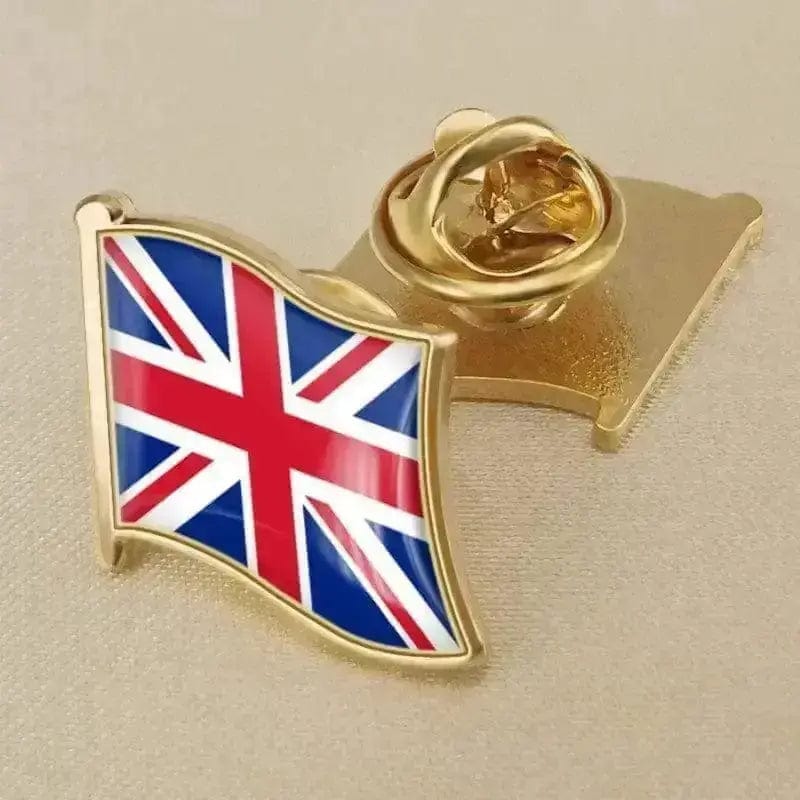 BROOCHITON Brooches S 19x18MM Crystal flag Brooch pin