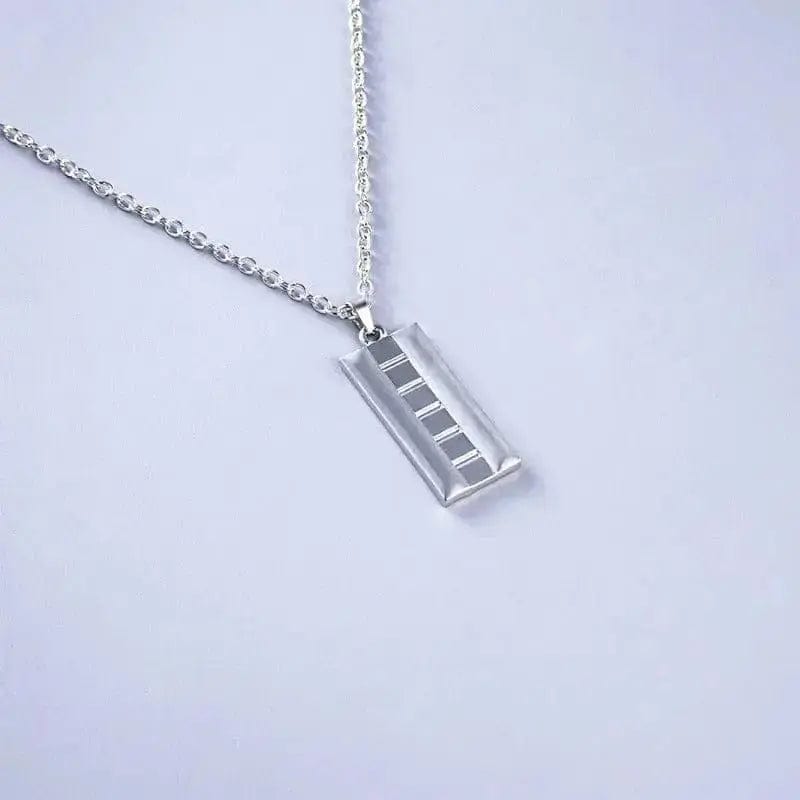 Silver Gold Bar Hip Hop gold chain Necklace