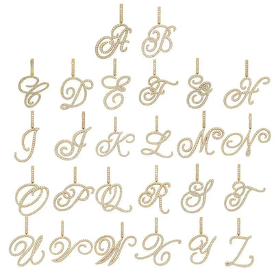 BROOCHITON Brooches Hip Hop Cool Swash English Letter Pendant