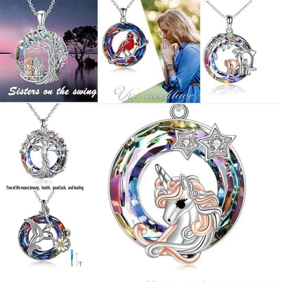 BROOCHITON  Necklaces Hollow Tree Of Life Pendant