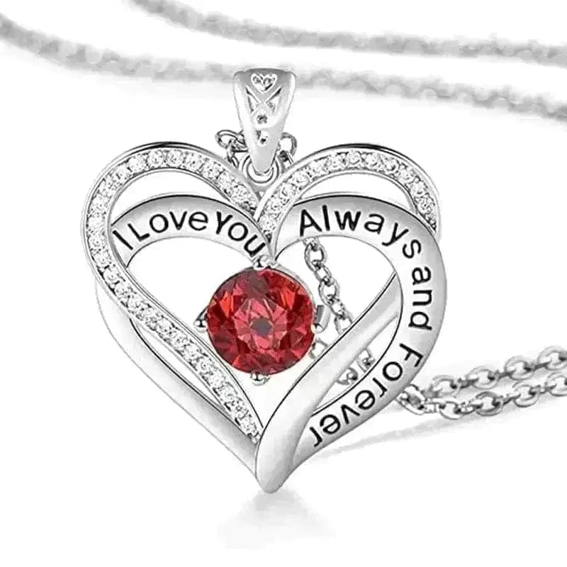 I Love You Always And Forever Crystal Heart Pendant – Unforgettable Keepsake 🎁💕
