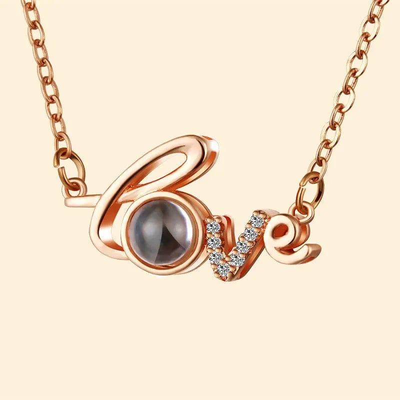 BROOCHITON Necklaces Gold Love Necklace For Lovers