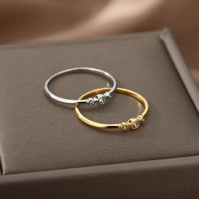 the silver and gold ring