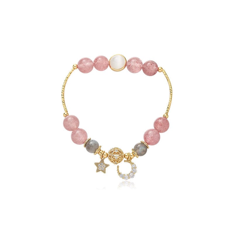 Natural Stone star and Moon Bracelet: A Symbol of Harmony 🌙