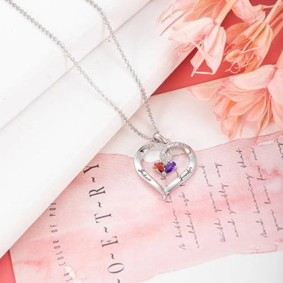 BROOCHITON Necklaces Personalized Love Pendants: Unique S925 Couple's Name Necklaces