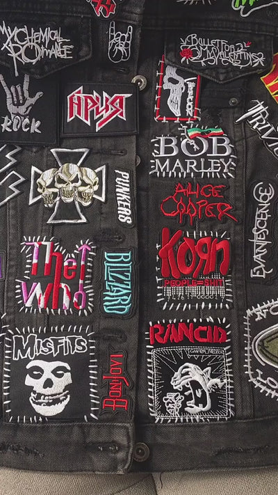 video of  Collection of band logos on a white background