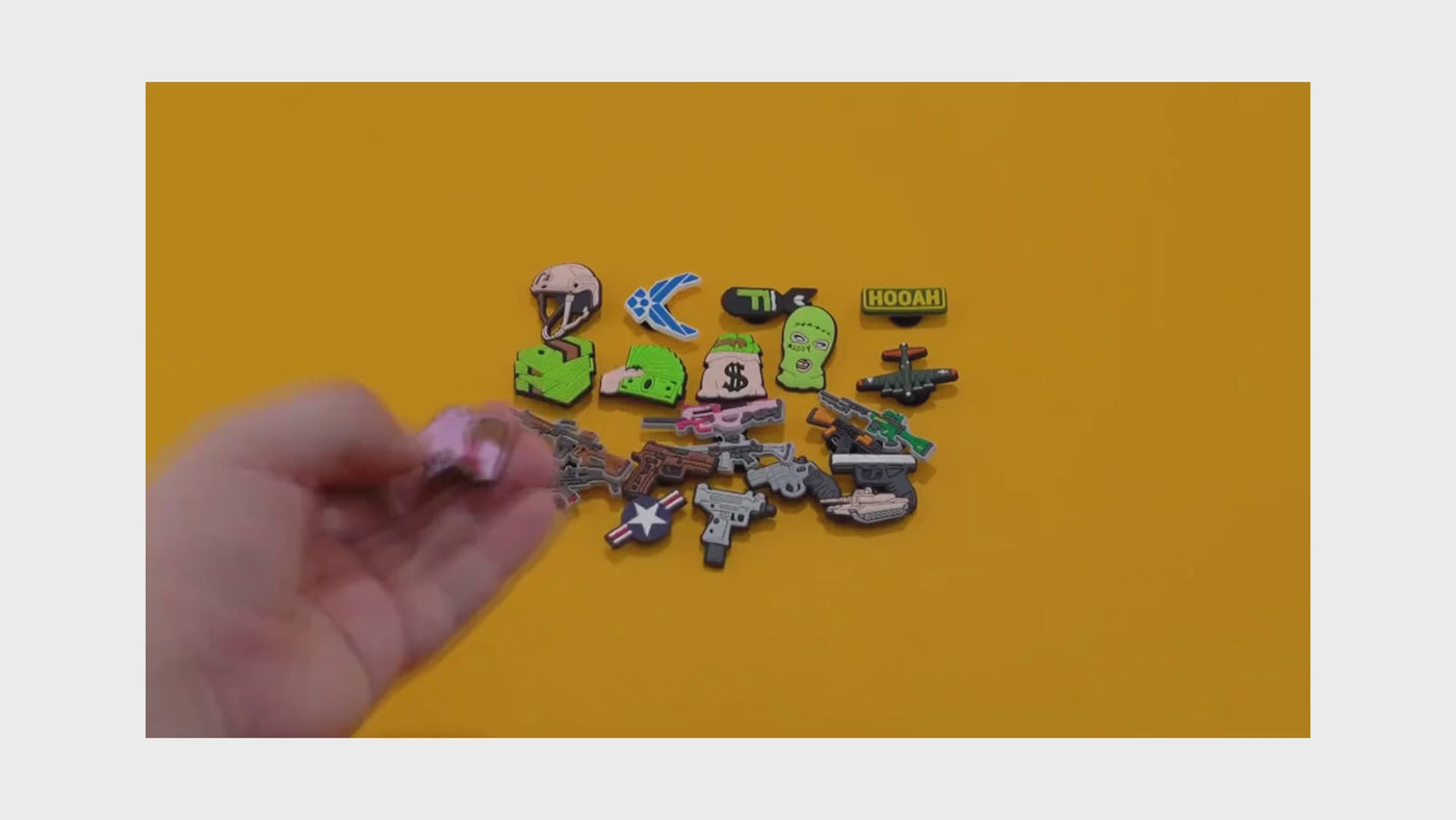 video of shoe charms illustration