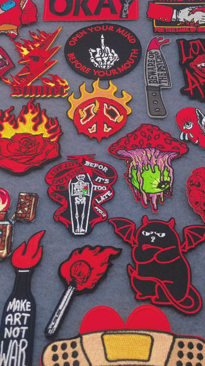 Video of the iron on patches 