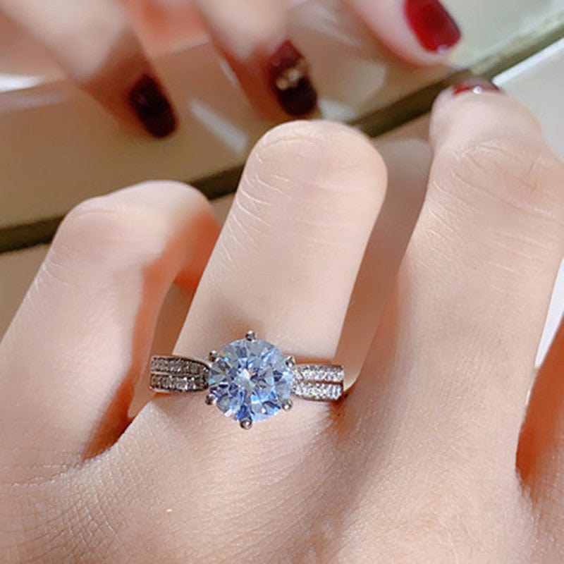 a woman wearing princess crown ring girlfriend