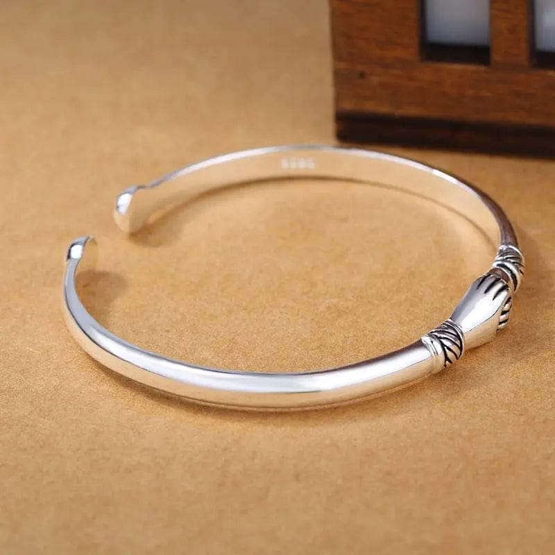 BROOCHITON jewelry silver Retro Handshake Creative Bracelet