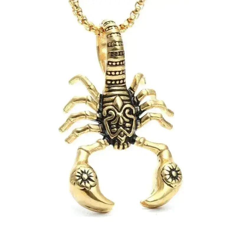 BROOCHITON Necklaces Gold Scorpion Pendant Necklace