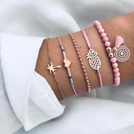 Shine with a Unique Stack Bracelet Set! 🌟