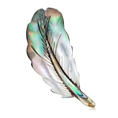 Shop Abalone Shell Feather Brooch - A Stunning Accessory for Your Wardrobe