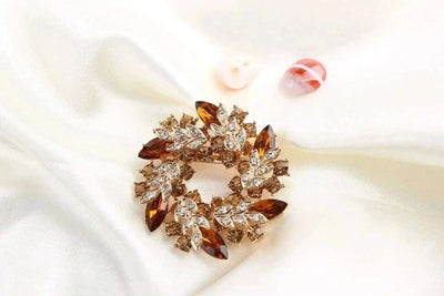 Shop Crystal Colorful Bauhinia Brooch - A Stunning Accessory for Any Occasion