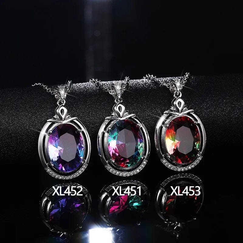  fashion color crystal collarbone chain the three styles together