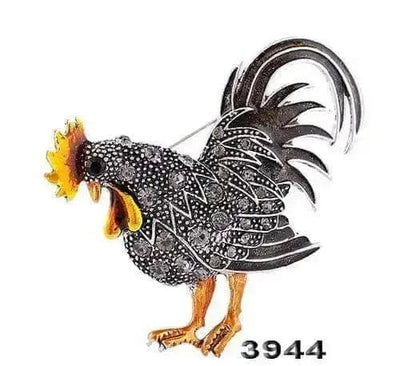 Shop Retro Chicken Rooster Brooch - A Vintage-Inspired Accessory for Fashion-Forward Individuals