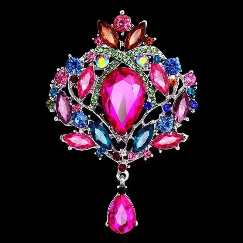 Shop Rhinestone Crown Glass Brooches - Add a Touch of Elegance to Your Outfit