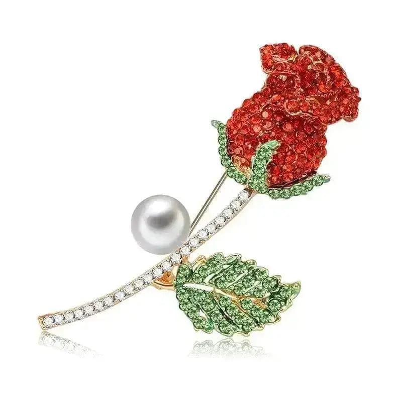 Shop Zinc Alloy Rose Brooch Pin for a Touch of Elegance