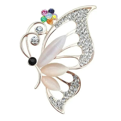 BROOCHITON Brooches B Temperament Crystal All-match Brooch